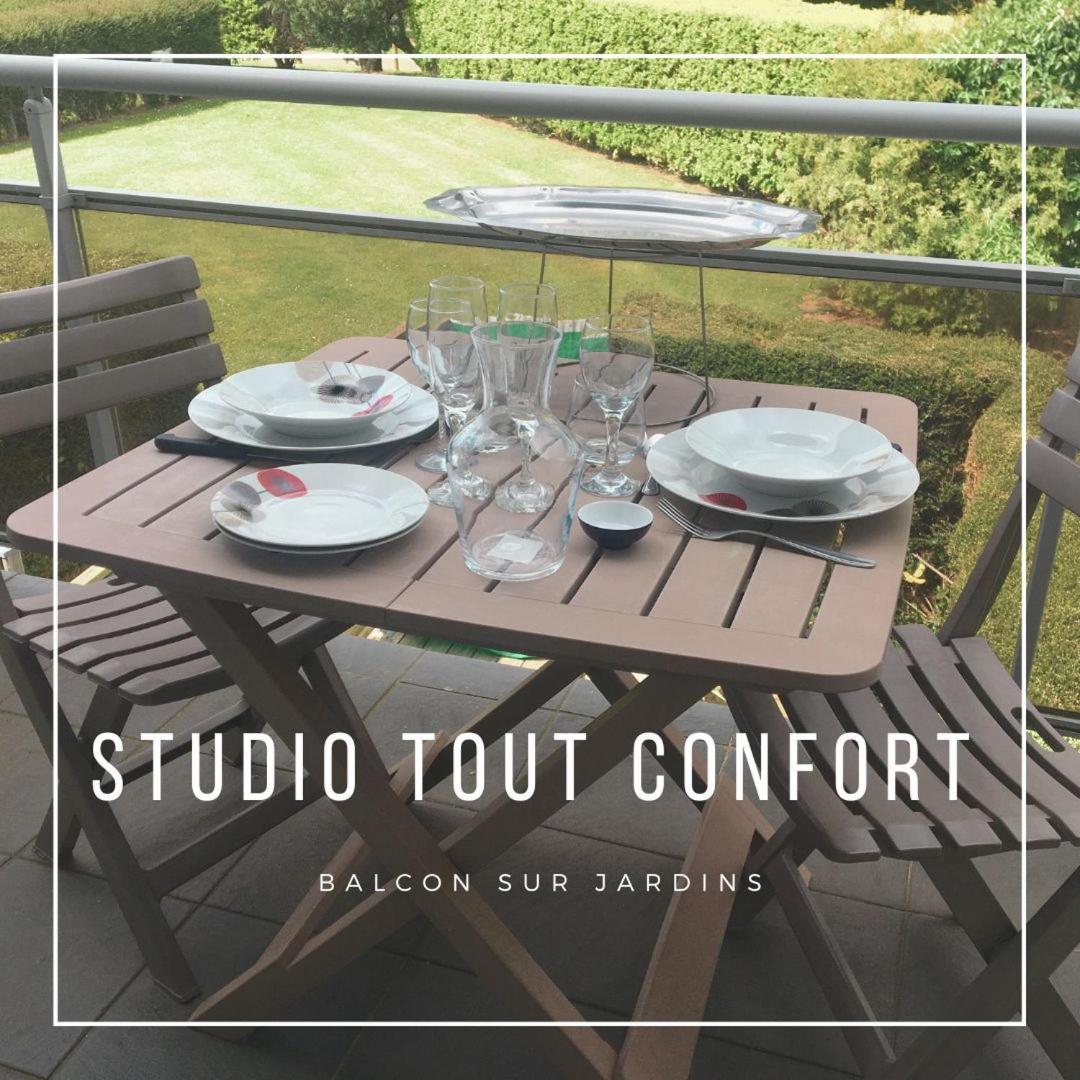 쿠르쇨 쉬르 메르 Studio Vue Sur Jardins - Tout Confort Proche Mer 아파트 외부 사진